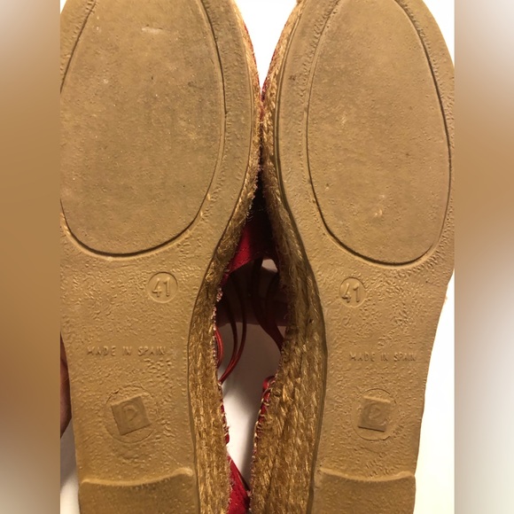 Toni Pons Origins,Tremp red suede espadrille wedge,sling back,look brand new, 10 - Picture 5 of 10